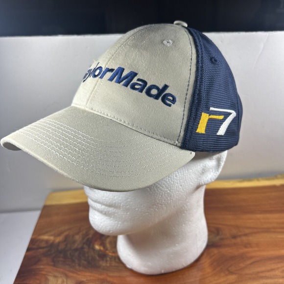 Taylor Made R7 Tmax gear Unisex Hat Cap‎ Navy/Tan Adjustable One Size - Picture 1 of 8